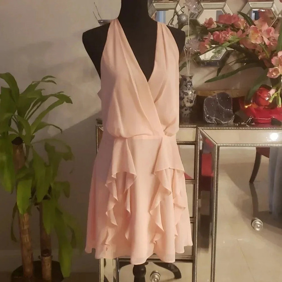 BCBG generation gorgeous peach dress size 12 NWOT - Picture 1 of 8